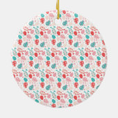 ハッピーイースター飾エッグバニー耳 セラミックオーナメント (裏面)