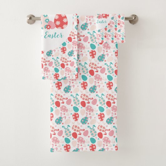 ハッピーイースター飾エッグバニー耳 バスタオルセット (インサイチュ)