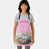 ハッピーイースター鳩の卵の名前をパーソナライズ。 エプロン (インサイチュ)