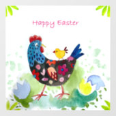 ハッピーイースター鶏と卵 ウィンドウサイン (シート)