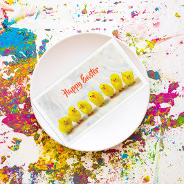 ハッピーイースター黄色かわいいチキン