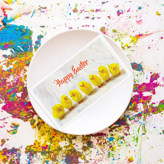 ハッピーイースター黄色かわいいチキン