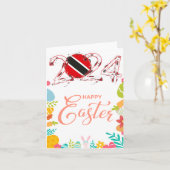 ハッピーイースター2024グリーティングカード「トリニダードとトブ」 カード (黄色い花)