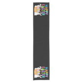 ハッピーイースター2025エッグバニーキュートうさぎ ショートテーブルランナー (正面)