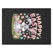 ハッピーイースター2025エッグバニーキュートうさぎ テーブルクロス (正面(横))