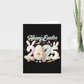 ハッピーイースター2025バニーラビット顔イースターデイウォム カード