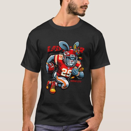 ハッピーイースター2025 Kansas City Bunny Funny Shirt Tシャツ (正面)