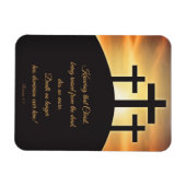 ハッピーイースター3十字架オンキャルヴァリー マグネット (横)