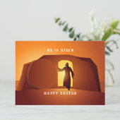 ハッピーイースター |あいさつカードが上がった 招待状 (スタンド正面)