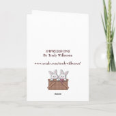 ハッピーイースター-あなたのへの私達の家族-バニー シーズンカード (裏面)