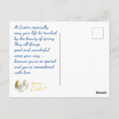 ハッピーイースター。あなたの写真。パーソナライズ。 ポストカード (裏面)