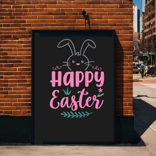 ハッピーイースター。おもしろい ポスター