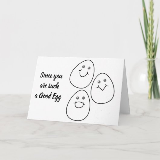 ****ハッピーイースター***からA*****良い卵***** シーズンカード (正面)