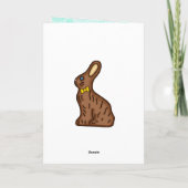 ハッピーイースター |かわいいラムケーキ サンキューカード (裏面)