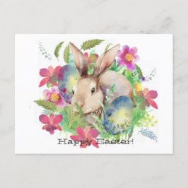 ハッピーイースター!かわいい卵のバニー シーズンポストカード