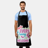 ハッピーイースター。かわいい卵 エプロン (着用した状態)