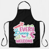 ハッピーイースター。かわいい卵 エプロン (正面)