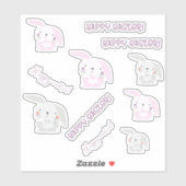 ハッピーイースター!かわいい復活祭の子供たち シール (シート)