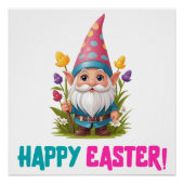 ハッピーイースター – かわいい ポスター (正面)