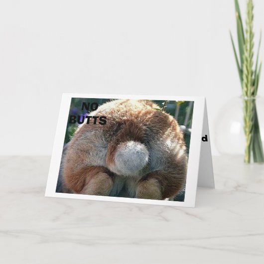 ハッピーイースター/このウィッシュに関するお尻がない シーズンカード (正面)