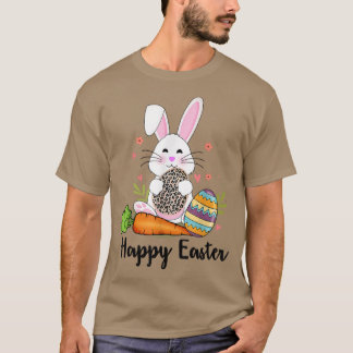ハッピーイースター、にんじんバニー卵 Tシャツ