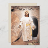 ハッピーイースター-イエスは起き上がる シーズンカード (正面/裏面)