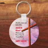 ハッピーイースター イエス様は復活した キーホルダー (正面)