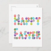 ハッピーイースター |イースおもしろいターエッグ シーズンポストカード (正面/裏面)
