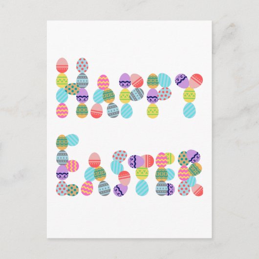 ハッピーイースター |イースおもしろいターエッグ シーズンポストカード (正面)
