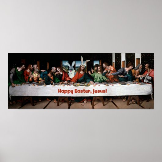 ハッピーイースター!イースターおもしろいポスター ポスター (正面)