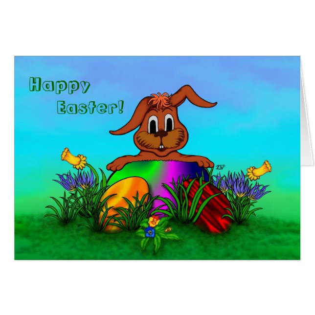 ハッピーイースター!イースターウサギ (正面横)