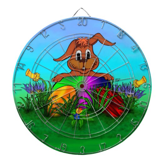 ハッピーイースター!イースターウサギ ダーツボード (正面)