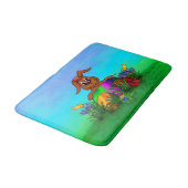 ハッピーイースター!イースターウサギ バスマット (アングル)