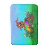 ハッピーイースター!イースターウサギ バスマット (正面縦)