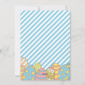 ハッピーイースター |イースターエッグバニーフォトホリデーカード シーズンカード (裏面)