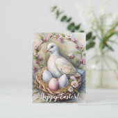 ハッピーイースター。イースターハト。 ポストカード (スタンド正面)