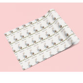 ハッピーイースター、イースターバニー歩くと卵 ラッピングペーパー