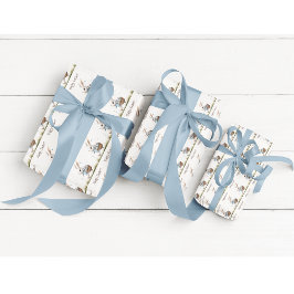 ハッピーイースター、イースターバニー歩くと卵 ラッピングペーパー