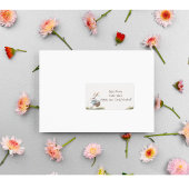 ハッピーイースター、イースターバニー歩くと卵 ラベル