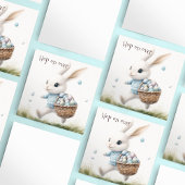 ハッピーイースター、イースターバニー歩くと卵 招待状