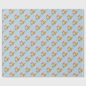 ハッピーイースター、イースターバニー耳 ラッピングペーパー (フラット)