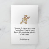 ハッピーイースター | イースターバニー&フォト折り畳みカード シーズンカード (内部)