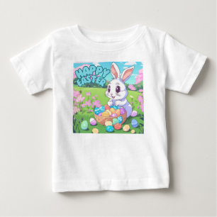 ハッピーイースター – イースターバニー ベビーTシャツ