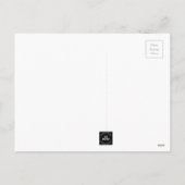 ハッピーイースター。イースターバニー&春の花 シーズンポストカード (裏面)