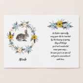 ハッピーイースター。イースターバニー 箔カード (内部)