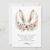 ハッピーイースター，イースター挨拶カード，イースター挨拶 シーズンカード (裏面)