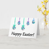 ハッピーイースター! (ウクライナインスパイア) カード (黄色い花)