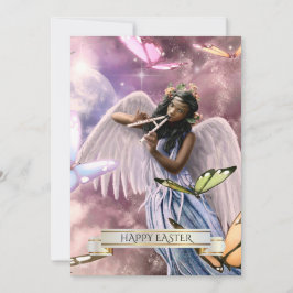 ハッピーイースター.エンジェルと蝶カード シーズンカード