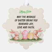 ハッピーイースター オーナメントカード (裏面)