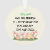 ハッピーイースター オーナメント (裏面)